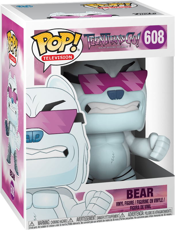 Funko Pop! TV 608: Teen Titans Go!: Night Begins to Shine - Bear Vinyl Figure (New) - Funko 440G