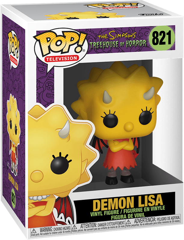 Funko Pop! TV 821: The Simpsons - Treehouse of Horror - Demon Lisa Vinyl Figure (New) - Funko 440G