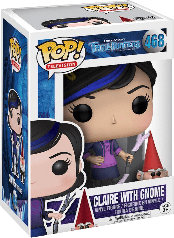 Funko Pop! TV 468: Trollhunters - Claire with Gnome Vinyl Figure (New) - Funko 300G