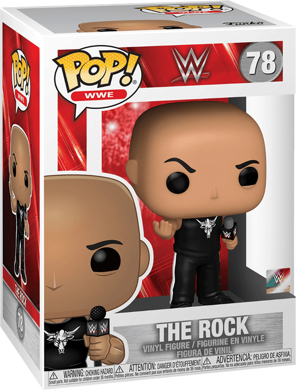 Funko Pop! WWE 78 - The Rock with Microphone Vinyl Figure (New) - Funko 440G