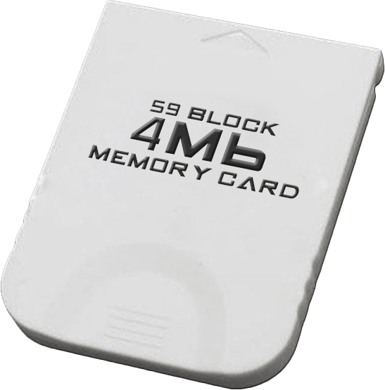59 Block GameCube Memory Card - Generic (4Mbit)(NGC)(New) - Various 20G