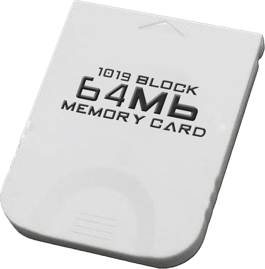 1019 Block GameCube Memory Card - Generic (64Mbit)(NGC)(New) - Various 20G