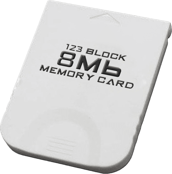 123 Block GameCube Memory Card - Generic (8Mbit)(NGC)(New) - Various 20G