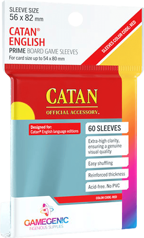 Catan Prime Board Game Sleeves - 60 Pack (New) - Gamegenic 60G