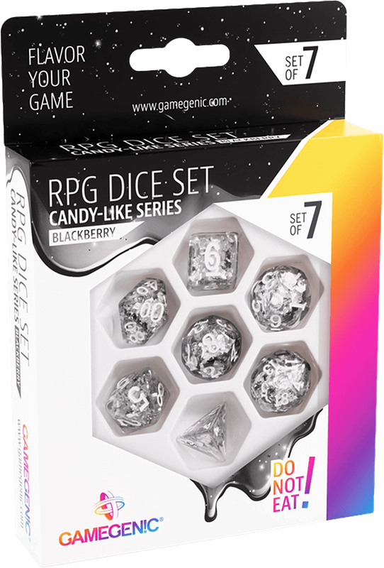 RPG Dice Set - Candy-Like Series - Blackberry (New) - Gamegenic 400G