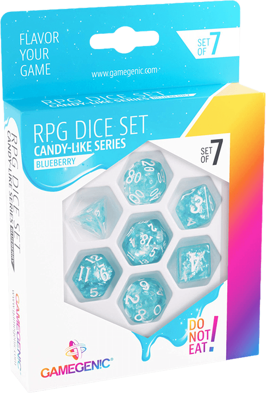 RPG Dice Set - Candy-Like Series - Blueberry (New) - Gamegenic 400G