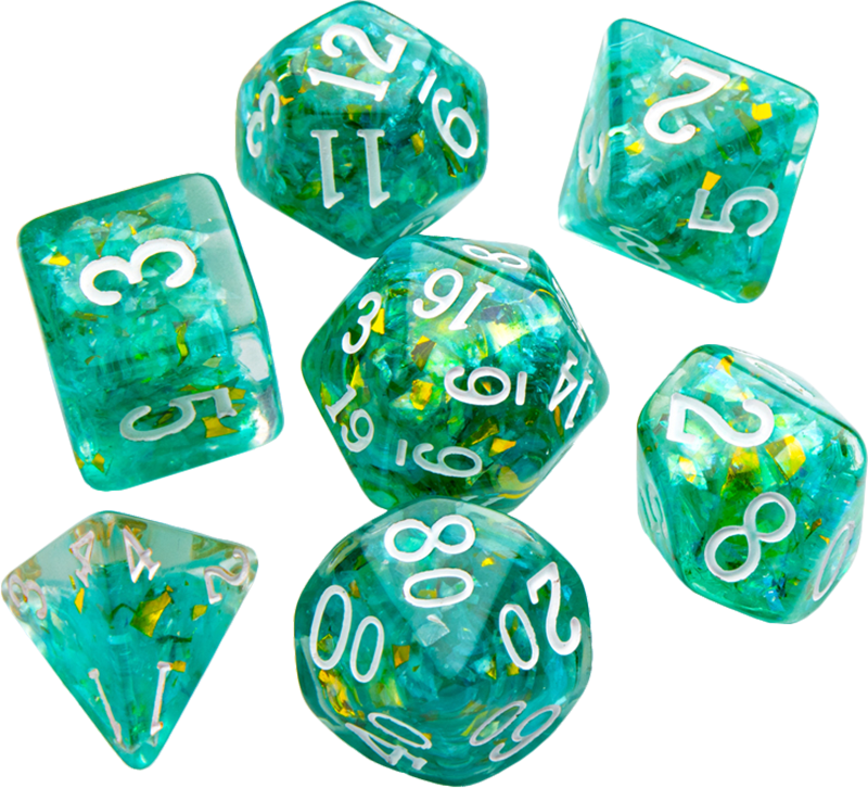 RPG Dice Set - Candy-Like Series - Mint (New) - Gamegenic 400G