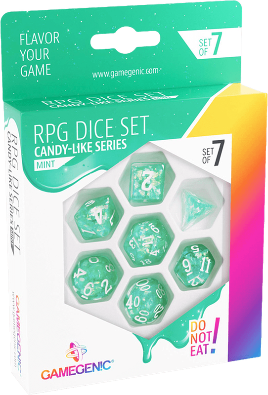 RPG Dice Set - Candy-Like Series - Mint (New) - Gamegenic 400G