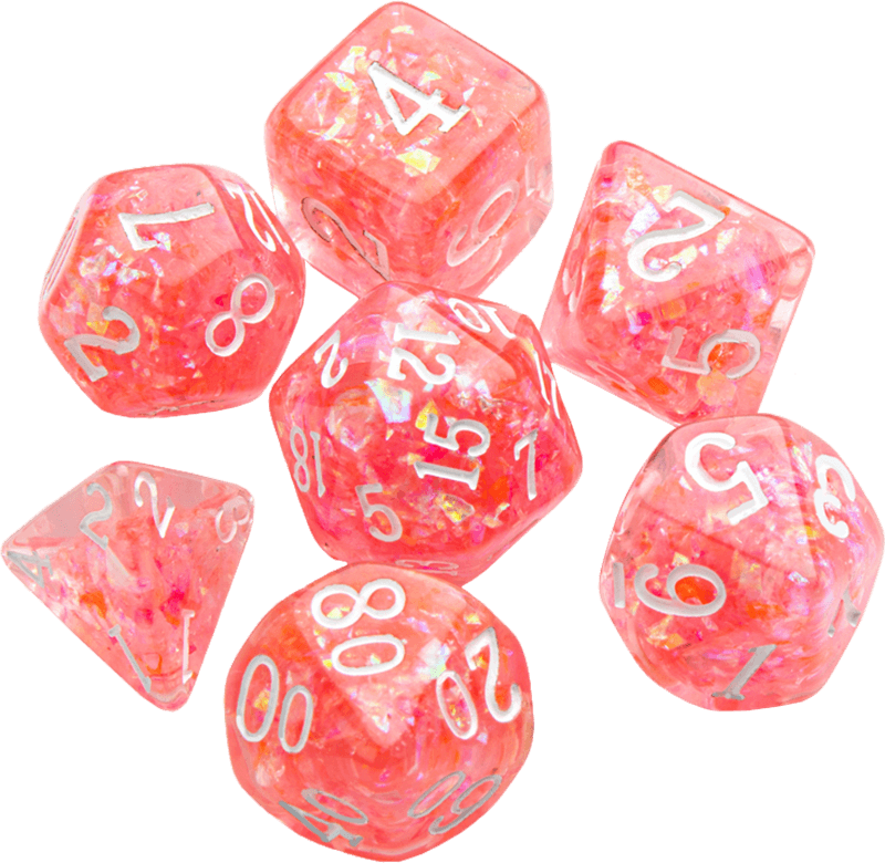 RPG Dice Set - Candy-Like Series - Peach (New) - Gamegenic 400G