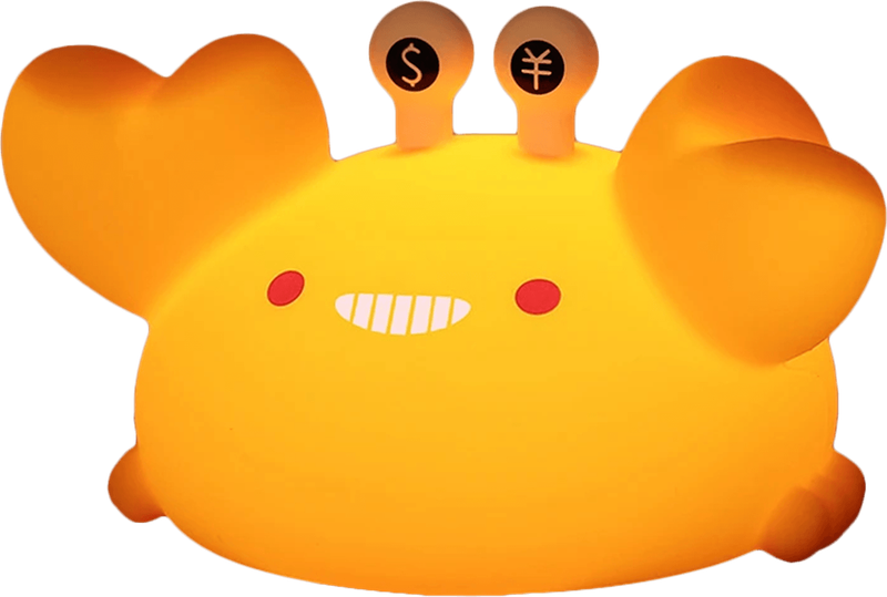 Golden Crab Squishy Night Light (New) - Various 350G