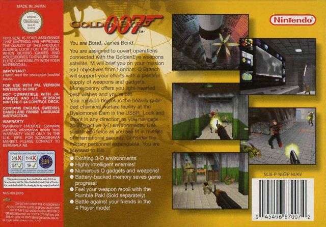 GoldenEye 007 (Cart Only)(N64)(Pwned) - Nintendo 130G