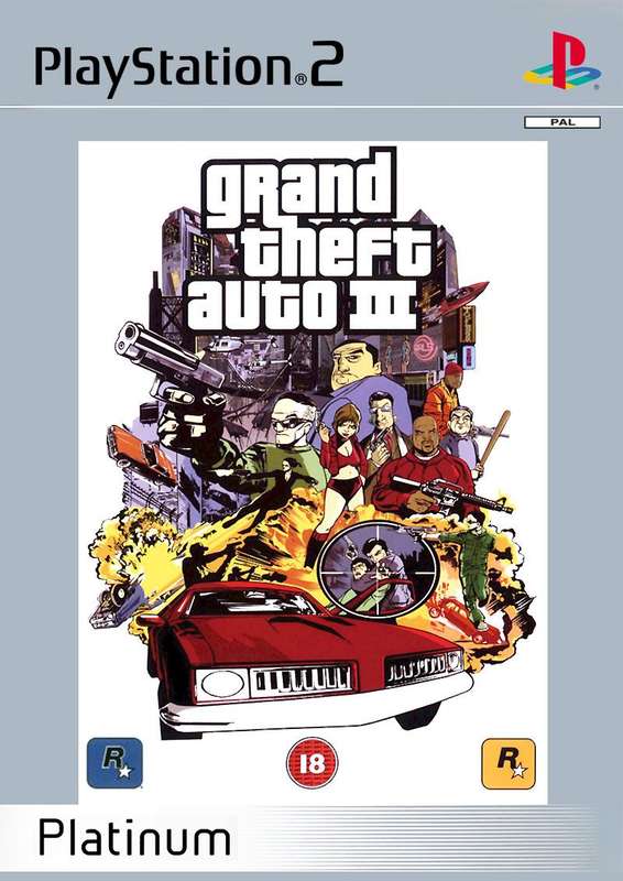 Grand Theft Auto III - Platinum (PS2)(Pwned) - Rockstar Games 130G