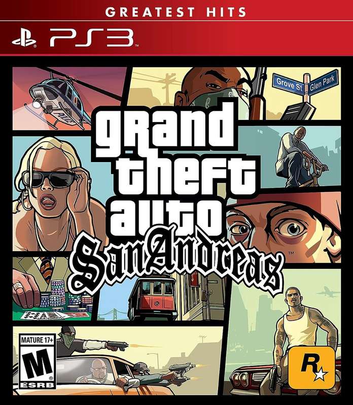 Grand Theft Auto: San Andreas - Greatest Hits (NTSC/U)(PS3)(New) - Rockstar Games 120G