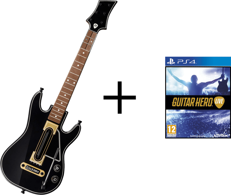 Guitar Hero Live + Guitar (PS4)(Pwned) - Activision 2000G