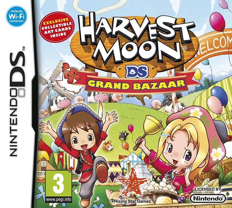 Harvest Moon DS: Grand Bazaar (NDS)(Pwned) - Rising Star Games 110G