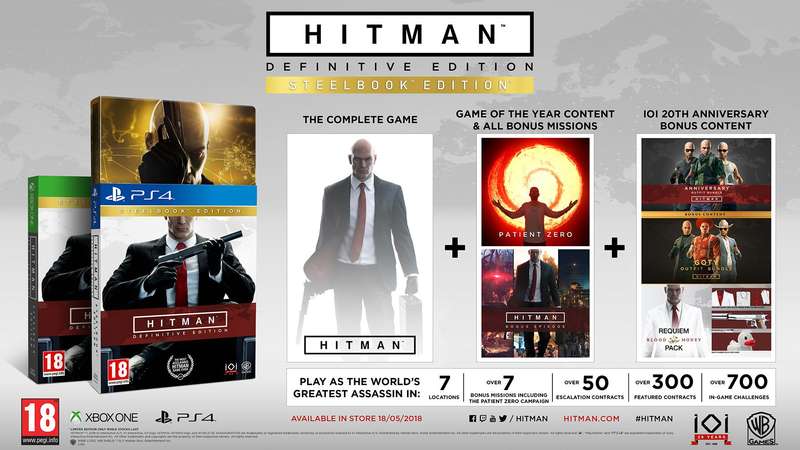 Hitman: Definitive Steelbook Edition (2016)(Xbox One)(New) - Warner Bros. Interactive Entertainment