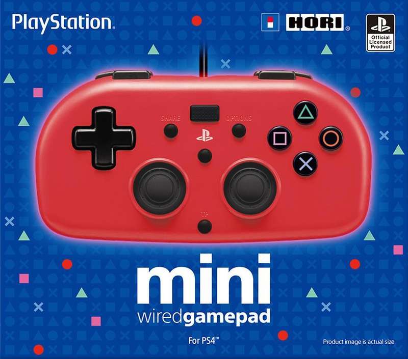 HORI PlayStation 4 Mini Wired Gamepad - Red (PS4)(New) - HORI 600G