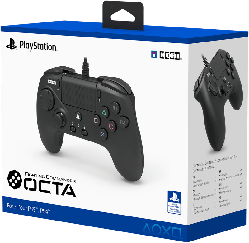 HORI PlayStation Fighting Commander OCTA - Black (PC / PS4 / PS5)(New) - HORI 1000G