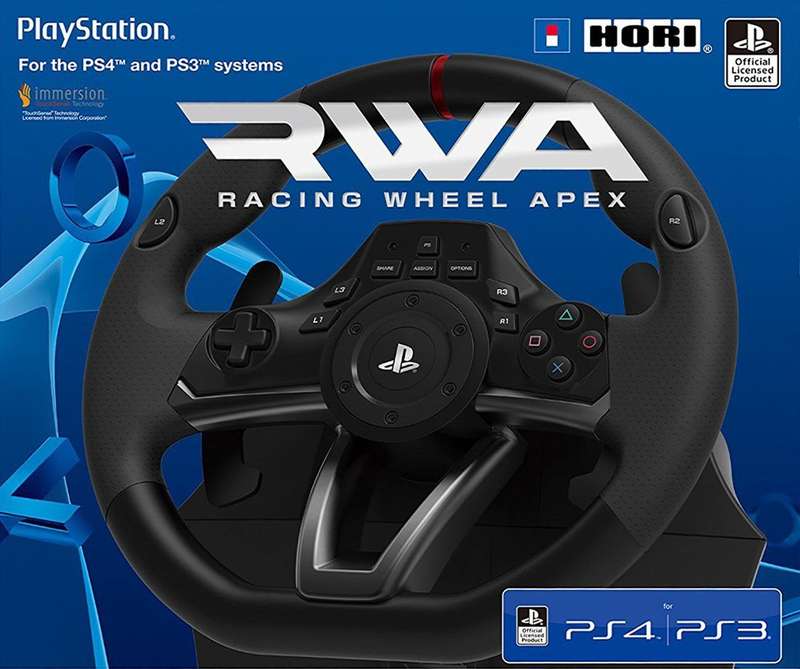 HORI RWA: Racing Wheel Apex (PC / PS3 / PS4)(New) - HORI 4000G
