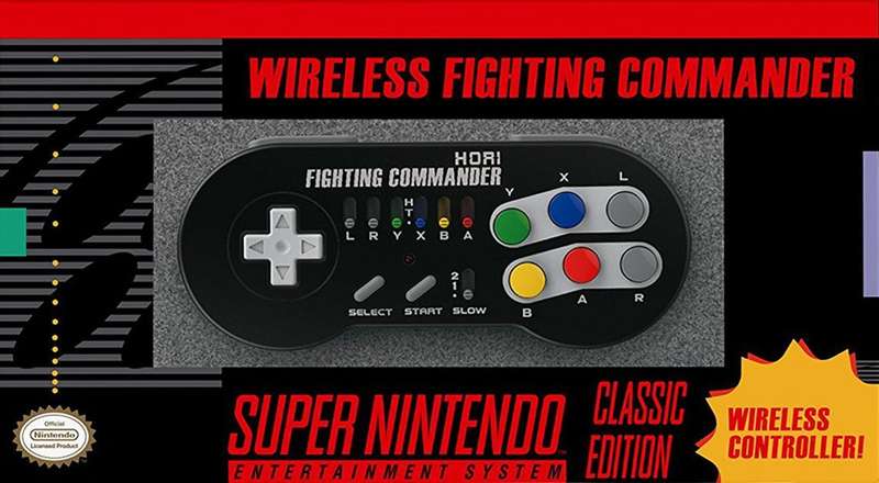 HORI Wireless Fighting Commander Controller - Classic Edition (NES / SNES / Wii U)(New) - HORI 180G