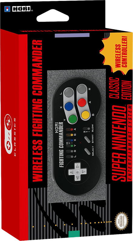 HORI Wireless Fighting Commander Controller - Classic Edition (NES / SNES / Wii U)(New) - HORI 180G
