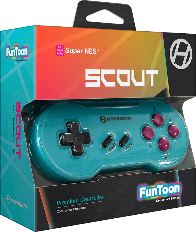 Hyperkin Super Nintendo 16-bit Scout Premium Controller - Hyper Beach (SNES)(New) - Hyperkin 300G