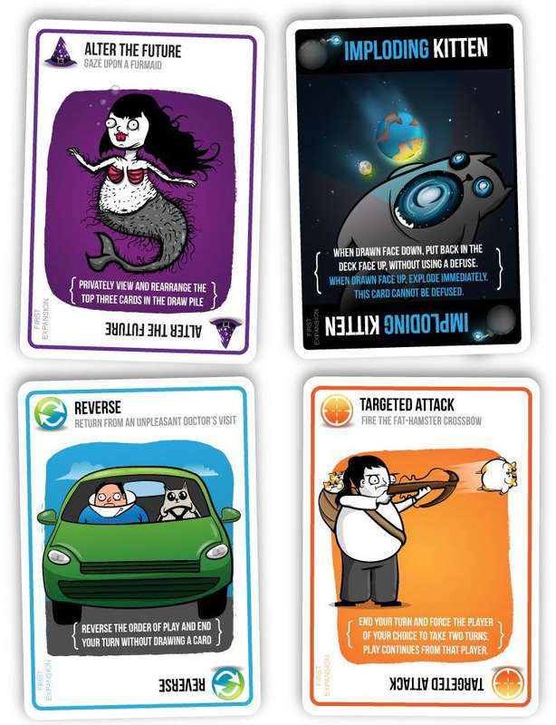 Imploding Kittens: Exploding Kittens Expansion Pack (New) - The Oatmeal 500G
