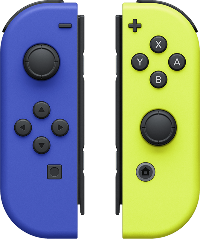 Nintendo Switch Joy-Con Controller Pair - Blue / Neon Yellow (NS / Switch)(Pwned) - Nintendo 200G