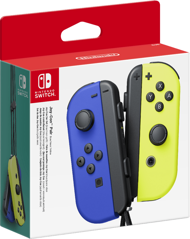 Nintendo Switch Joy-Con Controller Pair - Neon Blue / Neon Yellow (NS / Switch)(New) - Nintendo 200G