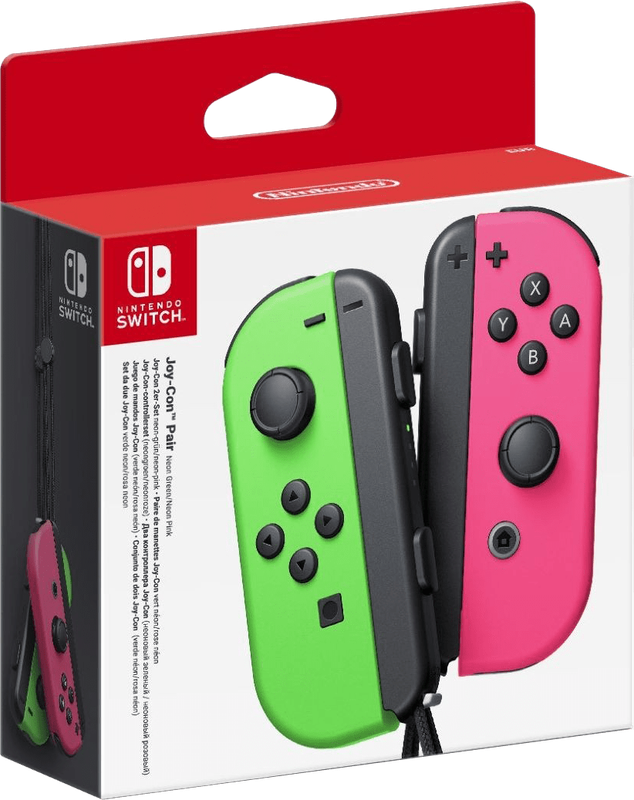 Nintendo Switch Joy-Con Controller Pair - Neon Green / Neon Pink (NS / Switch)(New) - Nintendo 200G