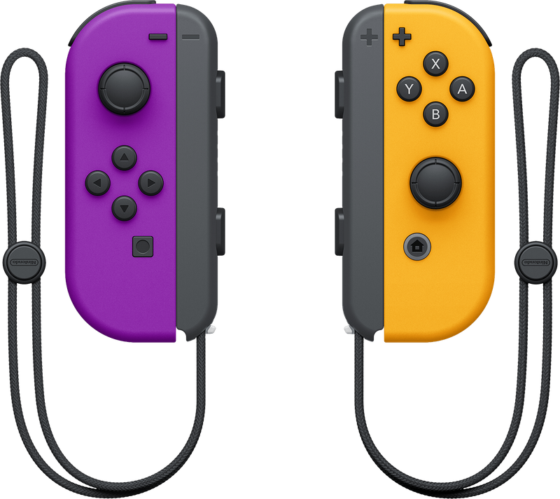 Nintendo Switch Joy-Con Controller Pair - Neon Purple / Neon Orange (NS / Switch)(New) - Nintendo