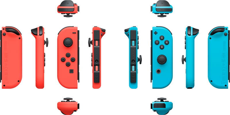 Nintendo Switch Joy-Con Controller Pair - Neon Red / Neon Blue (NS / Switch)(Pwned) - Nintendo 200G