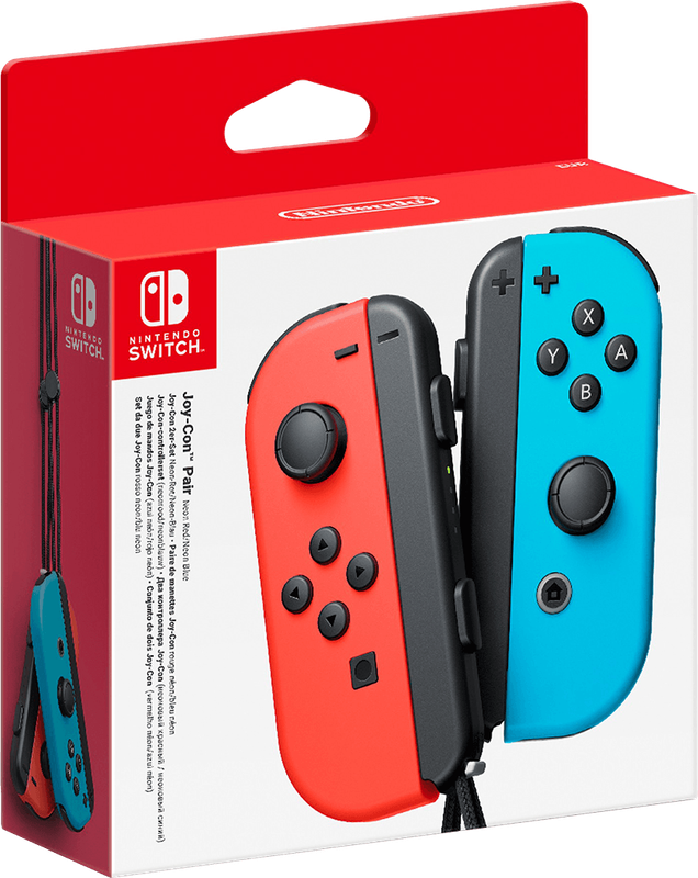 Nintendo Switch Joy-Con Controller Pair - Neon Red / Neon Blue (NS / Switch)(New) - Nintendo 200G