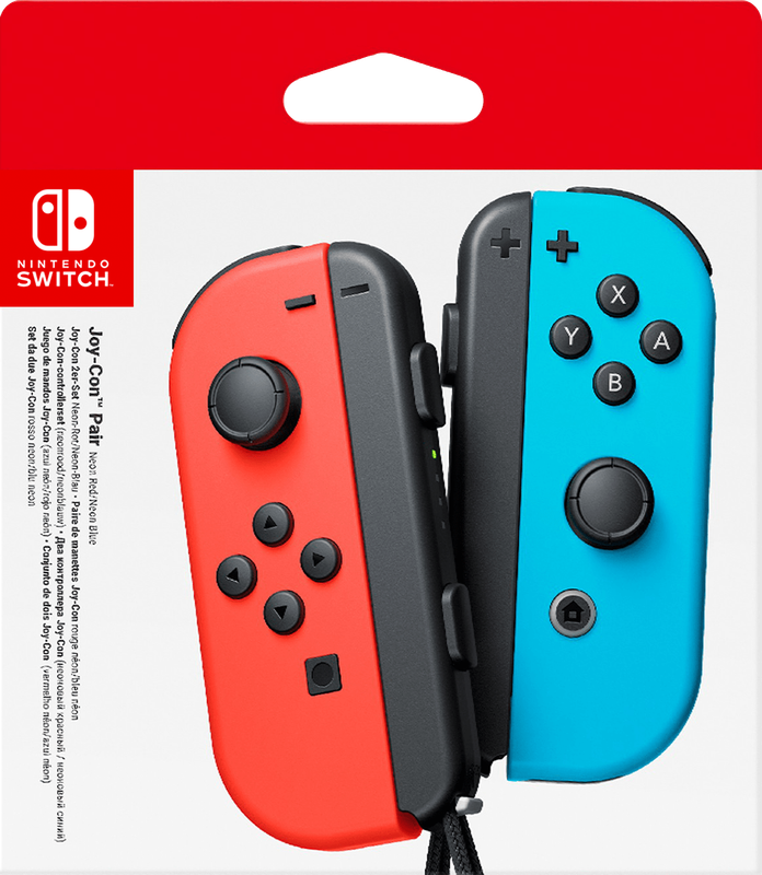 Nintendo Switch Joy-Con Controller Pair - Neon Red / Neon Blue (NS / Switch)(New) - Nintendo 200G