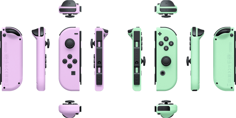 Nintendo Switch Joy-Con Controller Pair - Pastel Purple / Pastel Green (NS / Switch)(New) -