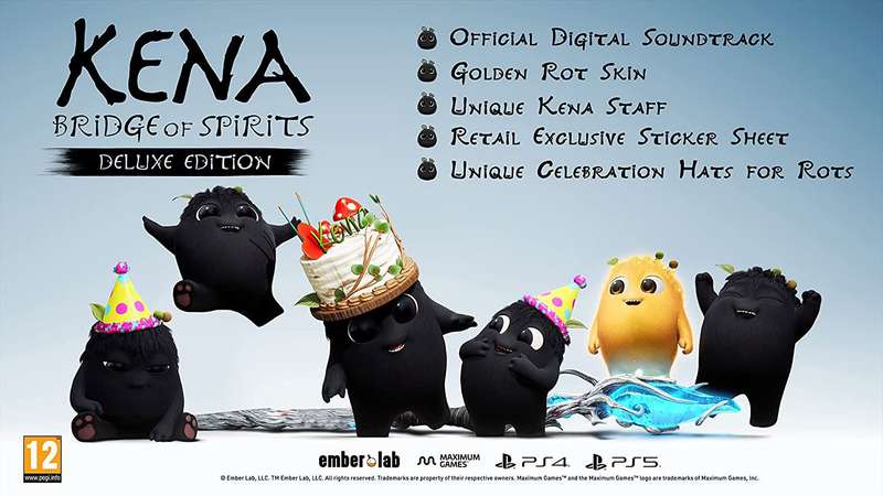 Kena: Bridge of Spirits - Deluxe Edition (PS4)(New) - Maximum Games 90G