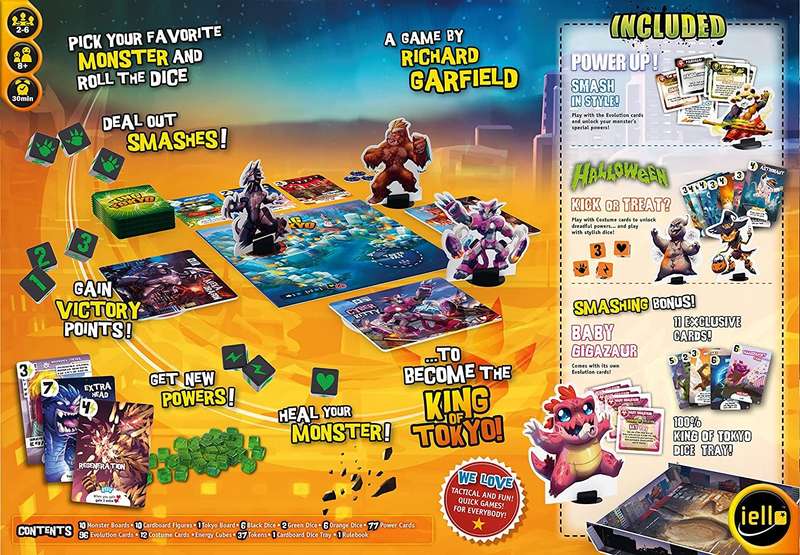 King of Tokyo: Monster Box (2016)(New) - Iello 2000G