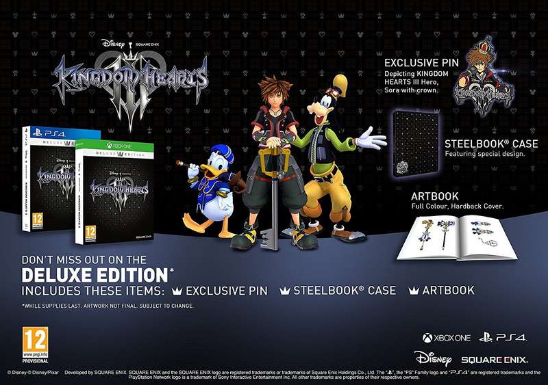 Kingdom Hearts III - Deluxe Edition (PS4)(New) - Square Enix 250G