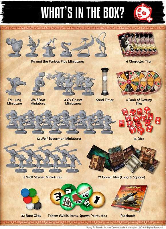 Kung Fu Panda - The Board Game (New) - Modiphius Entertainment 2000G