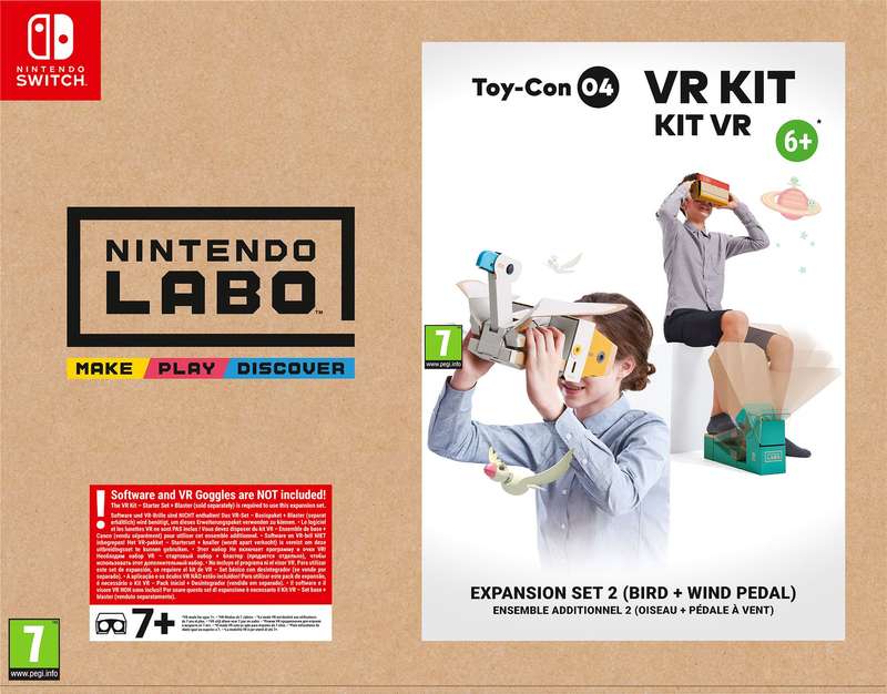 Nintendo Labo Toy-Con 04: VR Kit - Expansion Set 2 (Bird + Wind Pedal)(NS / Switch)(Pwned) -