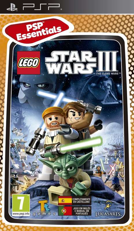 LEGO Star Wars III: The Clone Wars - Essentials (PSP)(Pwned) - Lucasarts Games 80G