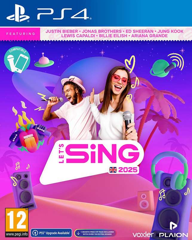 Let's Sing 2025 including 2x Microphones (PS4)(New) - RavensCourt 1000G