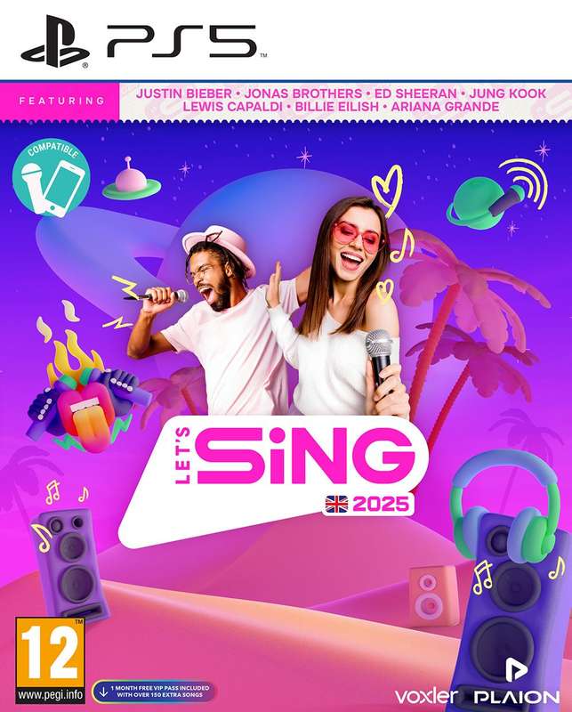 Let's Sing 2025 including 2x Microphones (PS5)(New) - RavensCourt 1000G