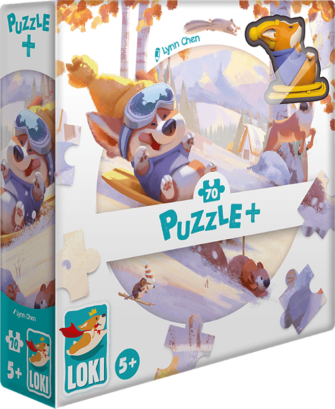 LOKI Goes Sledding - 70 Piece Puzzle+ (New) - Iello 750G