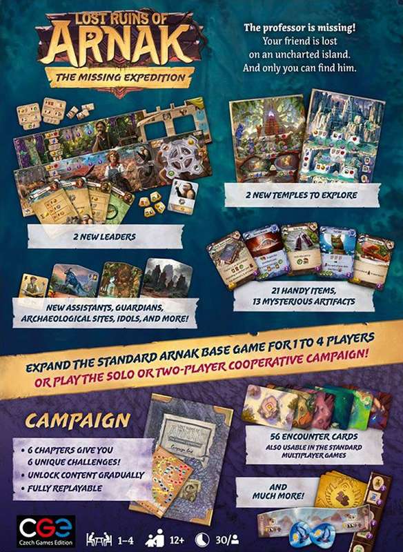 Lost Ruins of Arnak: The Missing Expedition Expansion (New) - Czech Games Edition 800G