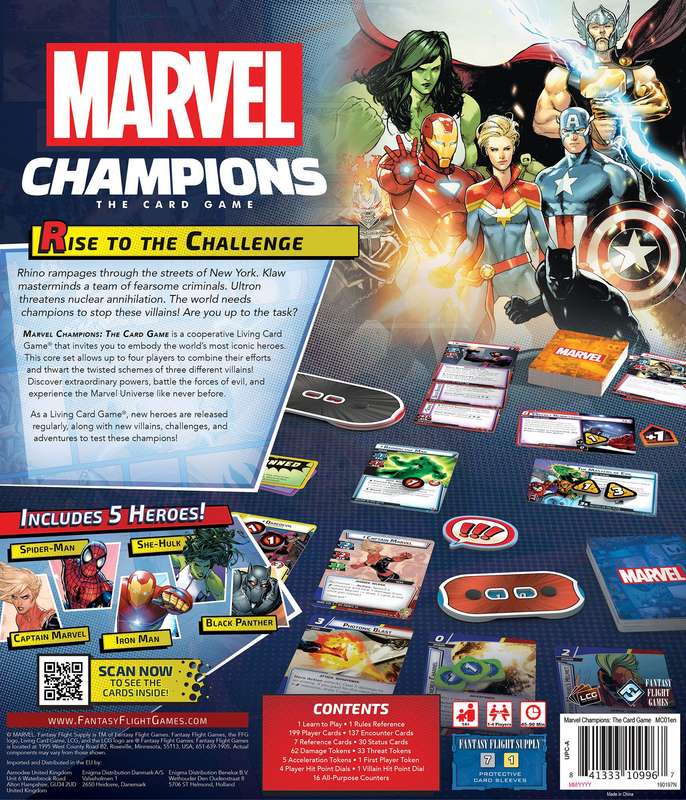 Marvel Champions Core Set - The Card Game (New) - Fantasy Flight Games 2000G