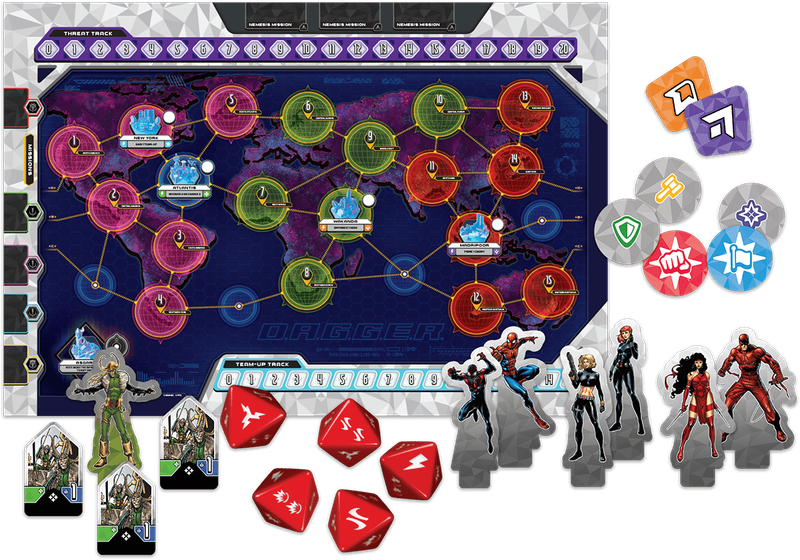 Marvel D.A.G.G.E.R. (New) - Fantasy Flight Games 2200G