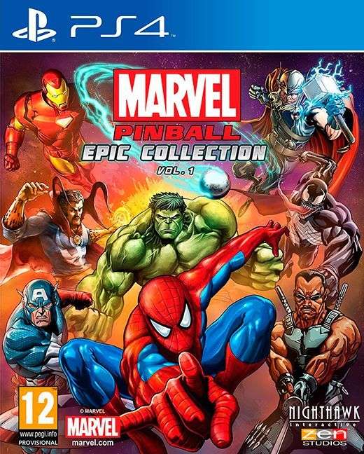 Marvel Pinball - Epic Collection - Volume 1 (PS4)(Pwned) - Nighthawk Interactive 90G