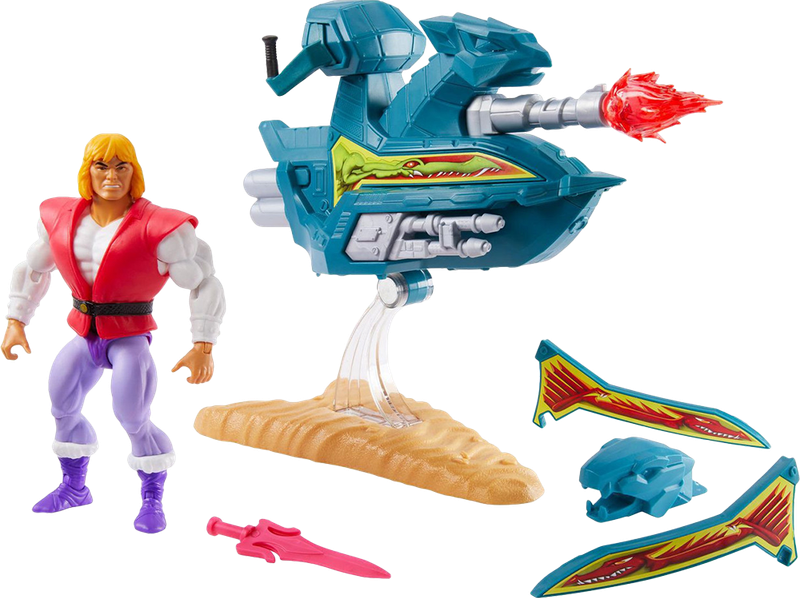 Masters of the Universe: Origins - Prince Adam + Sky Sled Action Figure (New) - Mattel Games 2600G