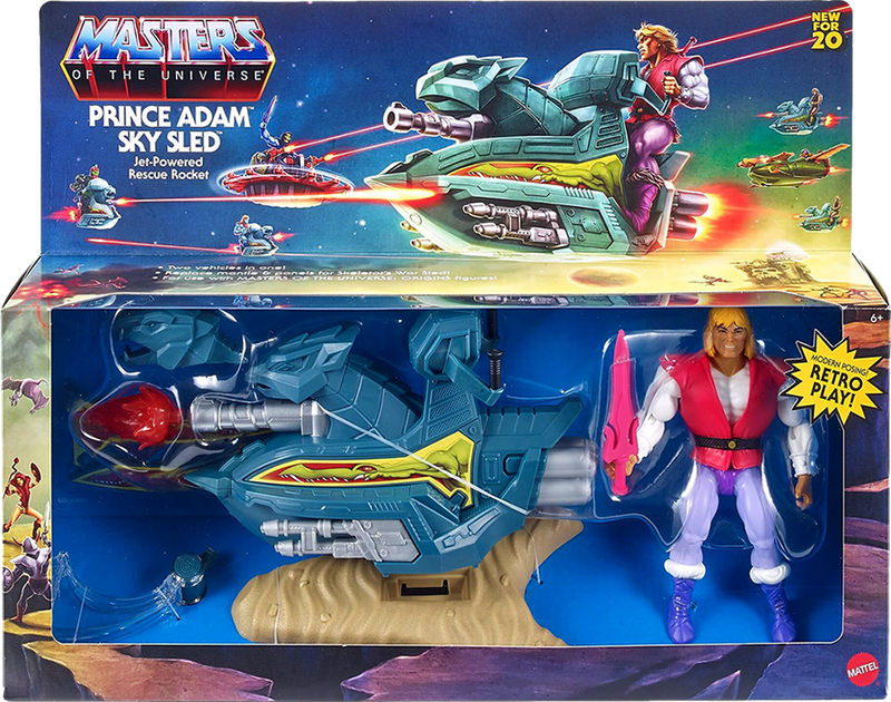 Masters of the Universe: Origins - Prince Adam + Sky Sled Action Figure (New) - Mattel Games 2600G